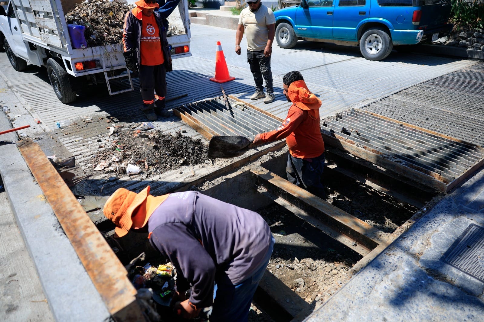 Refuerza Guadalupe limpieza de infraestructura pluvial Refuerza Guadalupe limpieza de infraestructura pluvial