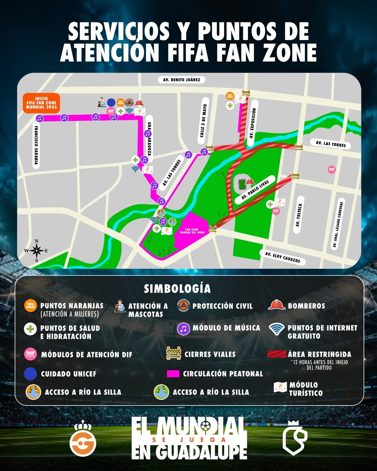 Anuncia Guadalupe FIFA FAN ZONE Anuncia Guadalupe FIFA FAN ZONE
